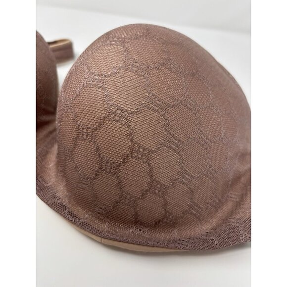 SOMA Hush Brown 36C Stunning Support Geo Lace Lined Balconette Bra - Picture 2 of 8